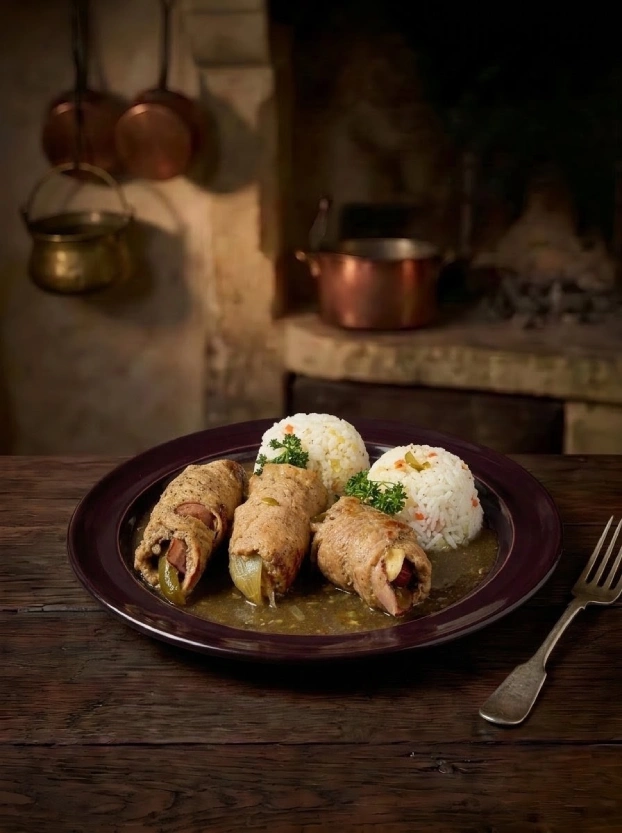 испанская птичка – рецепт чешской кухни мясные рулетики испанская птичка с рисом в подливе – традиционное блюдо чешской кухни