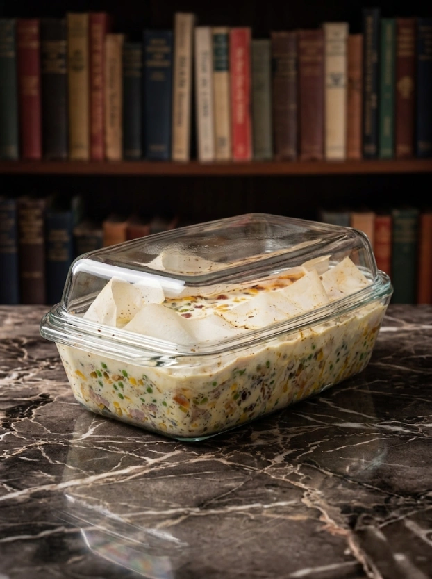 Террин для запекания в духовке – Chicken Rolada Процесс запекания чешского террина из курицы и овощей в стеклянной форме на сланце